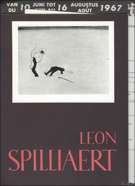 Edebau, Frank /  Spilliaert, Leon - Leon Spilliaert  brochure   expo  te Les galeries Nos Peintres Oostende 1967.