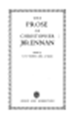 CHRISTOPHER JOHN BRENNAN & A.R. CHISHOLM & J.J. QUINN - The Prose of Christopher Brennan