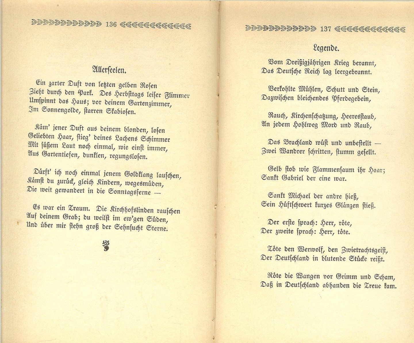 Schoeneich-Carolath, Emil von - Fern Ragt ein Land .. Eine Auswahl aus den  Dichtungen  Des Prinssen