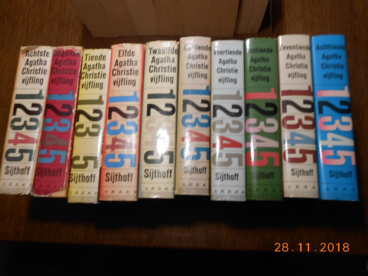 Christie, Agatha. - Agatha Christie vijflingen no 1 t/m 7 -8-9-10-13-14-18-19