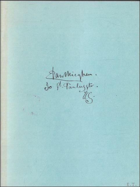 JOOS, Erwin - Eugeen van Mieghem, facsimile van een schetsboek uit een Antwerpse priv -verzameling