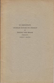 ROLAND HOLST, A. - In Memoriam Charles Edgar du Perron et Menno ter Braak. Obierunt idibus V MCMXL.