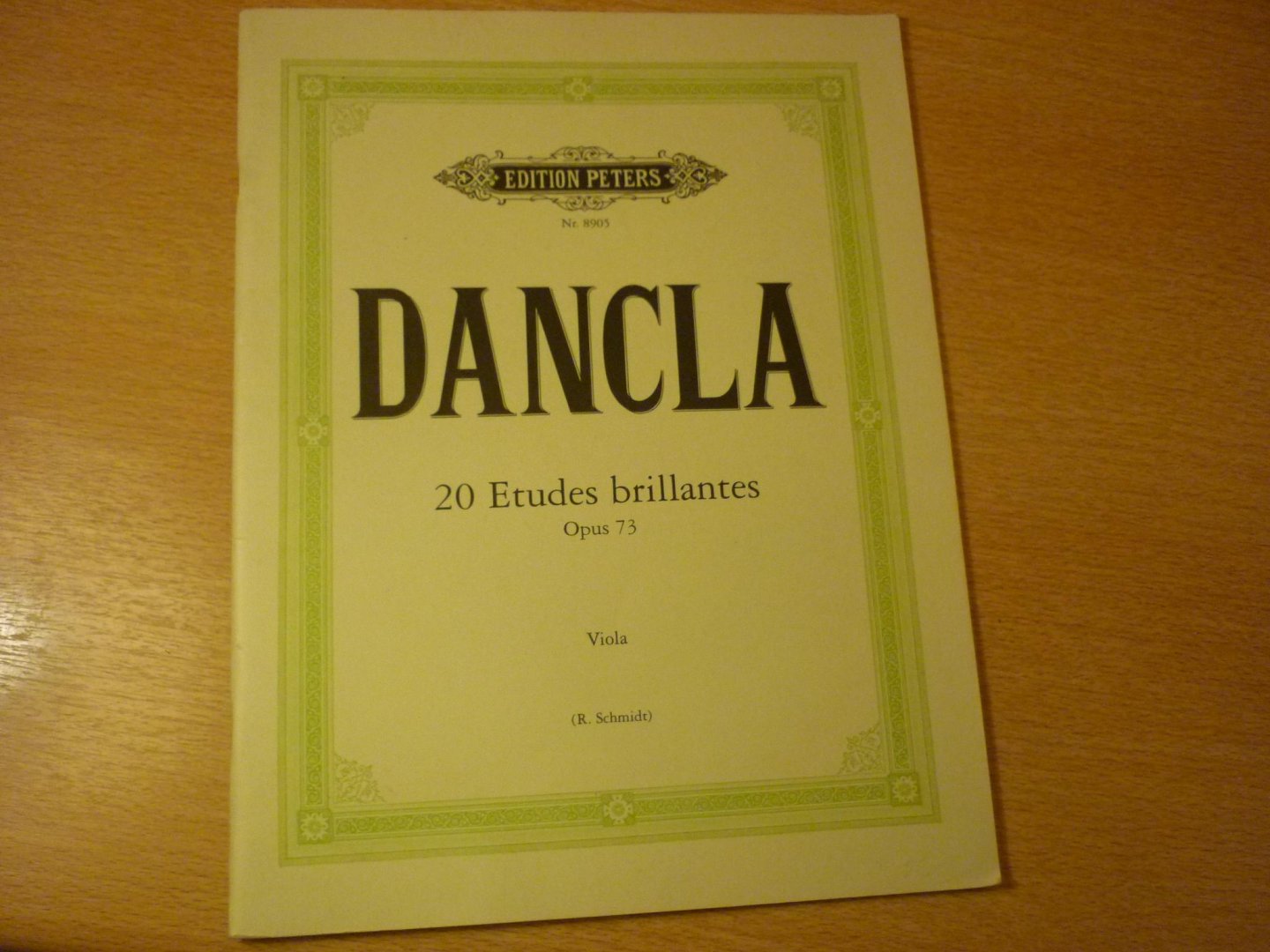 Dancla; Charles (1817–1907) - 20 Etudes brillantes; op. 73 (Reiner Schmidt)