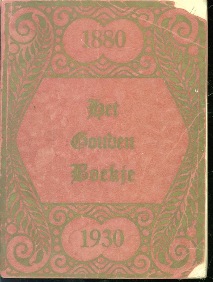 n.n. - Het gouden boekje 1880 - 1930