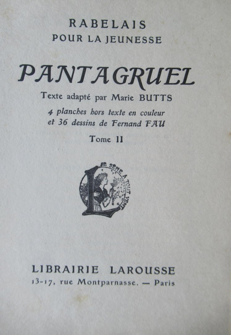 Rabelais - Pantagruel 2 delen
