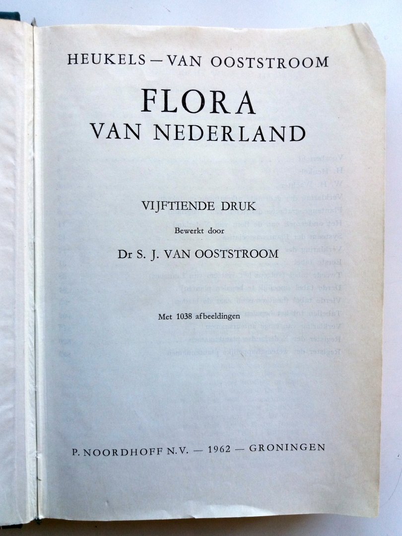 Oostroom, Dr S.J. van - Flora van Nederland