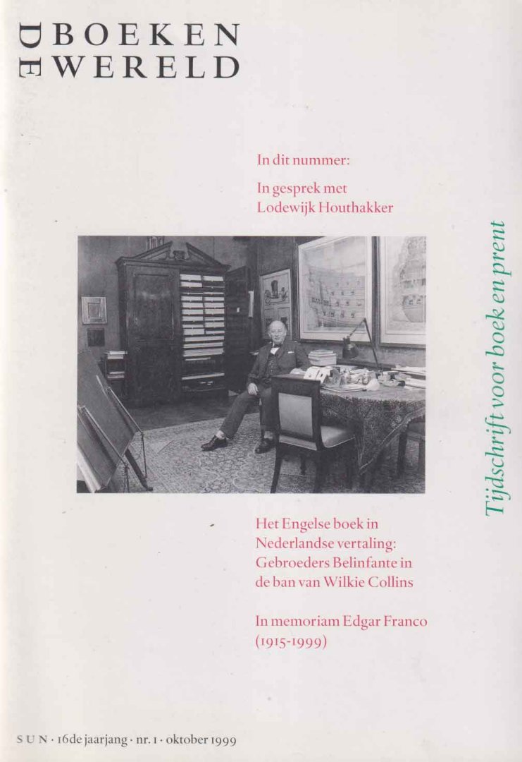  - De Boekenwereld. Tijdschrift voor boek & prent. Jaargang 16 nrs: 1, 4 & 5