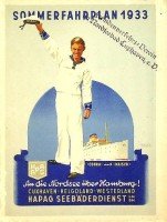 HAPAG - Sommerfahrplan 1933 HAPAG Seebaderdienst