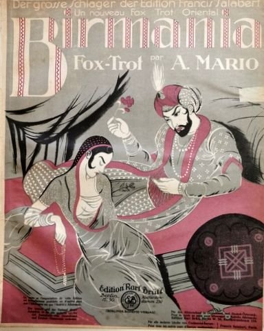 Mario, A.: - Birmania. Fox-Trot [1 Singst. Klav.]