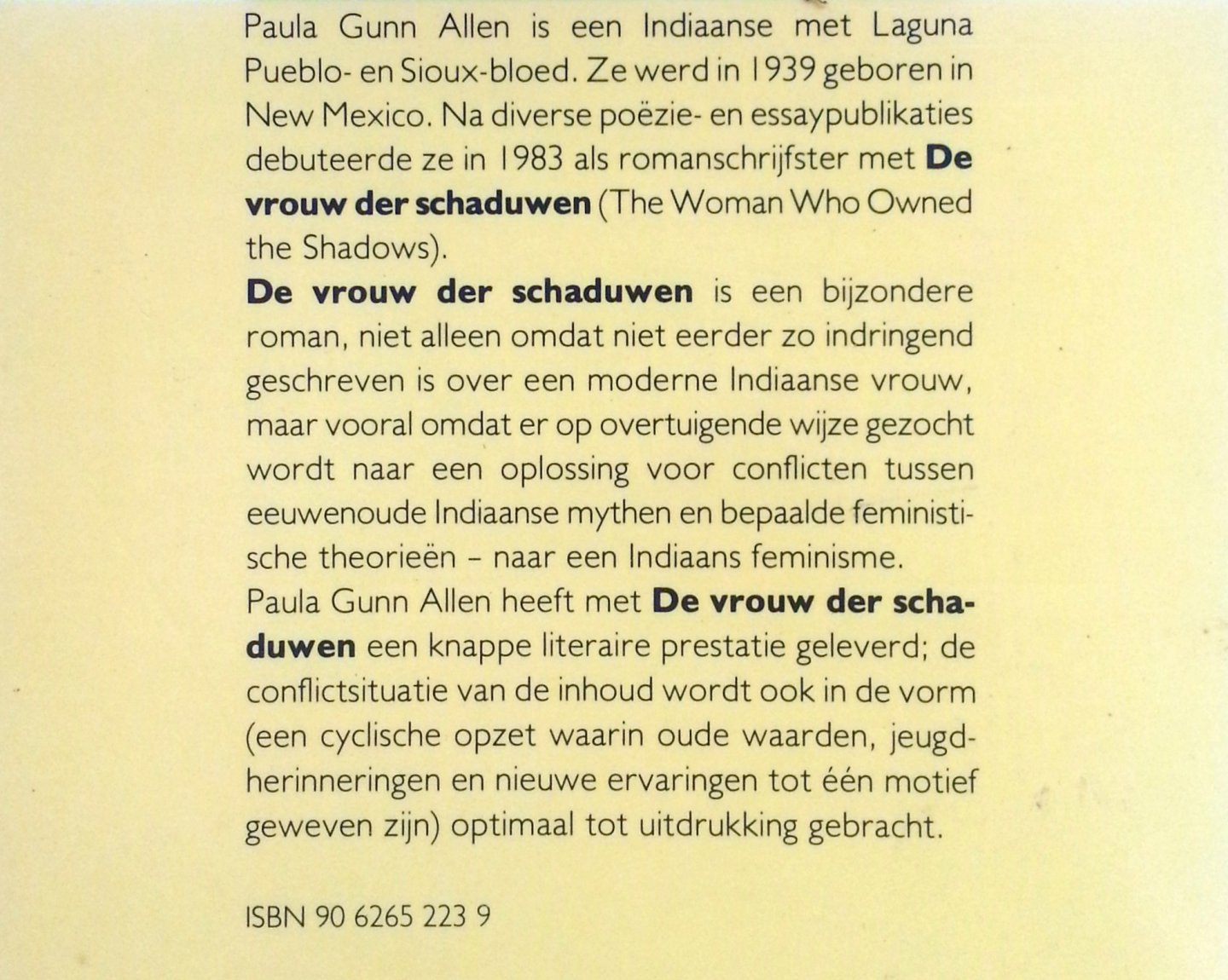 Gunn Allen, Paula - De Vrouw der Schaduwen