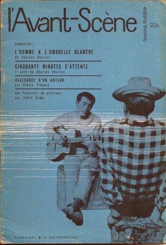 Charras Charles, Fresnay Pierre - l`Avant-Scene, maandblad, septembre 1960