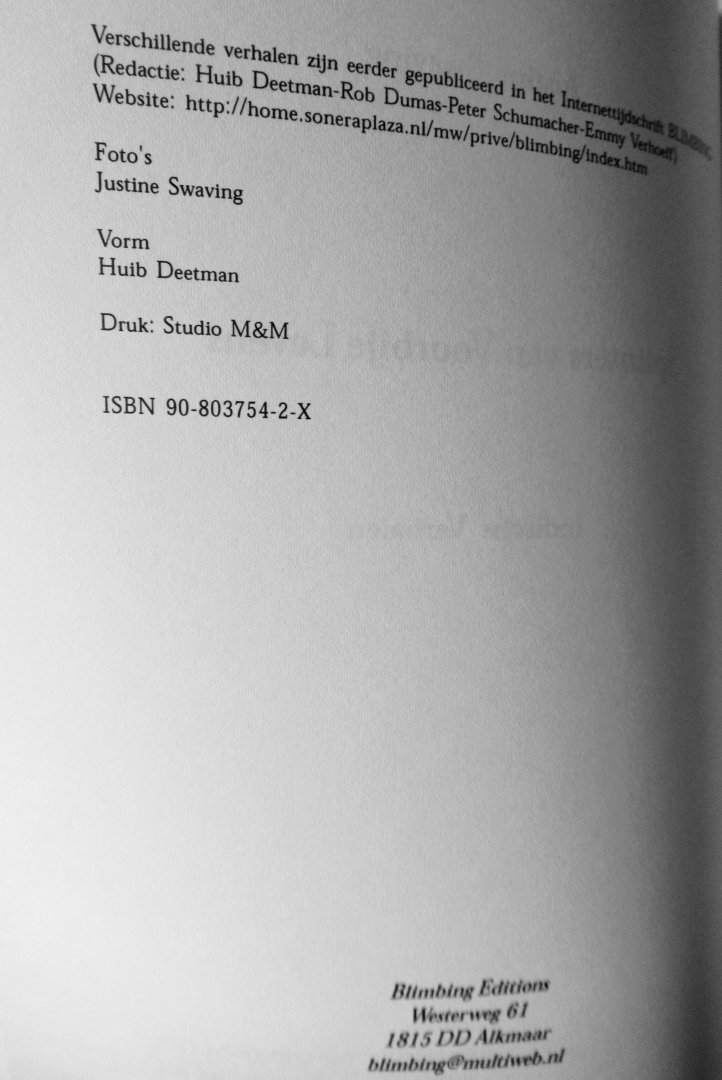 Swaving, Justine - Splinters van voorbije levens