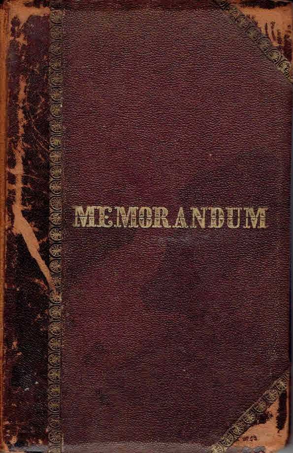 MEMORANDUM - Manuscript album met favoriete uitspraken en gedichten opgeschreven door Marie van Hamel 's Jacob. [vanaf] 31 Mei 1883.