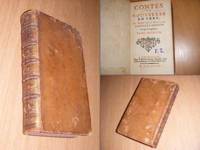 Fontaine, Monsieur de la - Contes et nouvelles en vers. Nouvelle edition, Corrige et augmentee - Tome premier et tome second