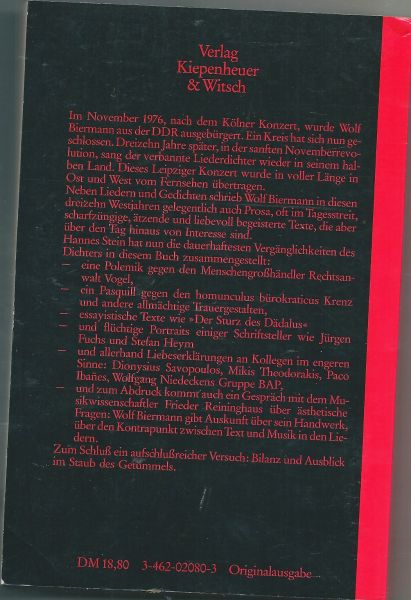 Biermann, Wolf - Klartexte in Getümmel