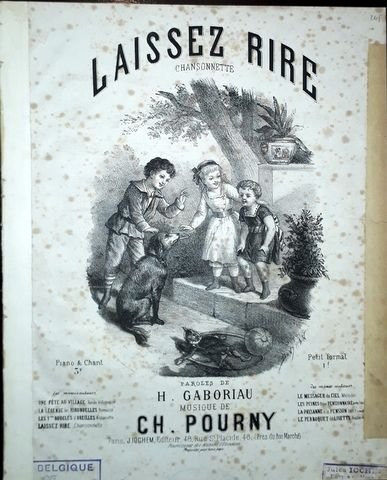Pourny, Charles: - Laissez rire. Chansonnette