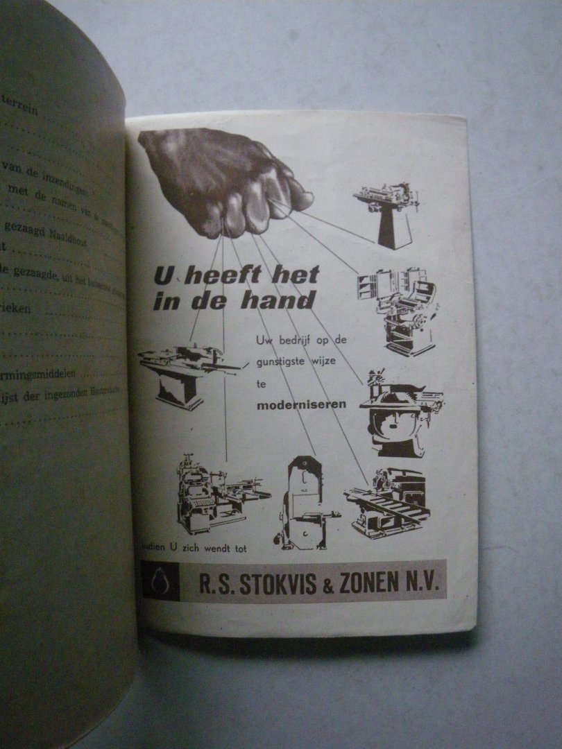  - Tentoonstelling. Dik hout en planken. September-October 1953. Georganiseerd door het Houtvoorlichtings Instituut op het Museum-Plein - Amsterdam