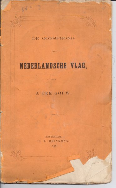 GOUW, J. TER - De oorsprong der Nederlandsche vlag.
