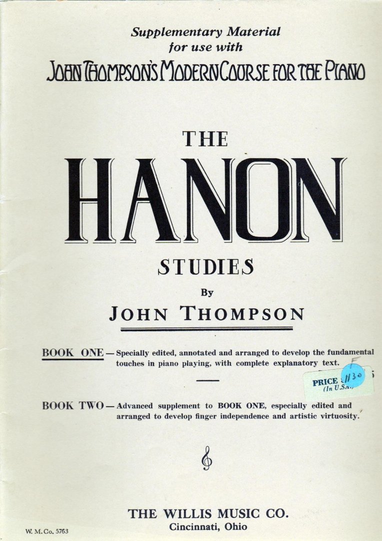 Thomson John - The Hanon sudies by John Thomson