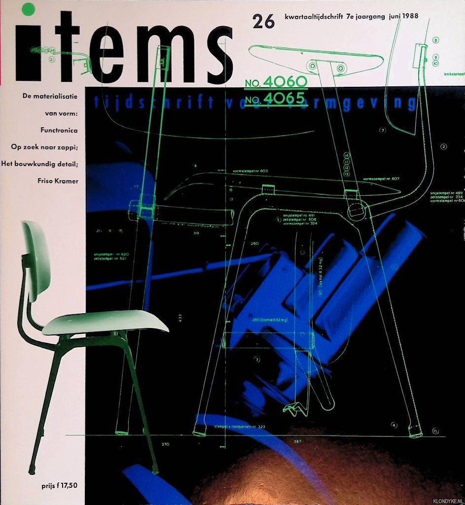 Asselbergs, Thijs - en anderen (redactie) - Items 26. Tijdschrift voor vormgeving. Kwartaaltijdschrift 7e jaargang juni 1988