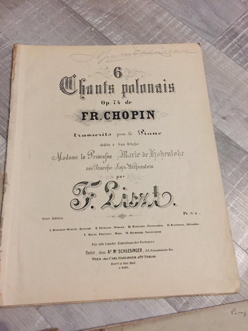 Liszt - Bladmuziek; Liszt