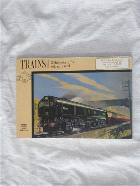 Onbekend - Trains. 30 Full-color cards to keep or send.
