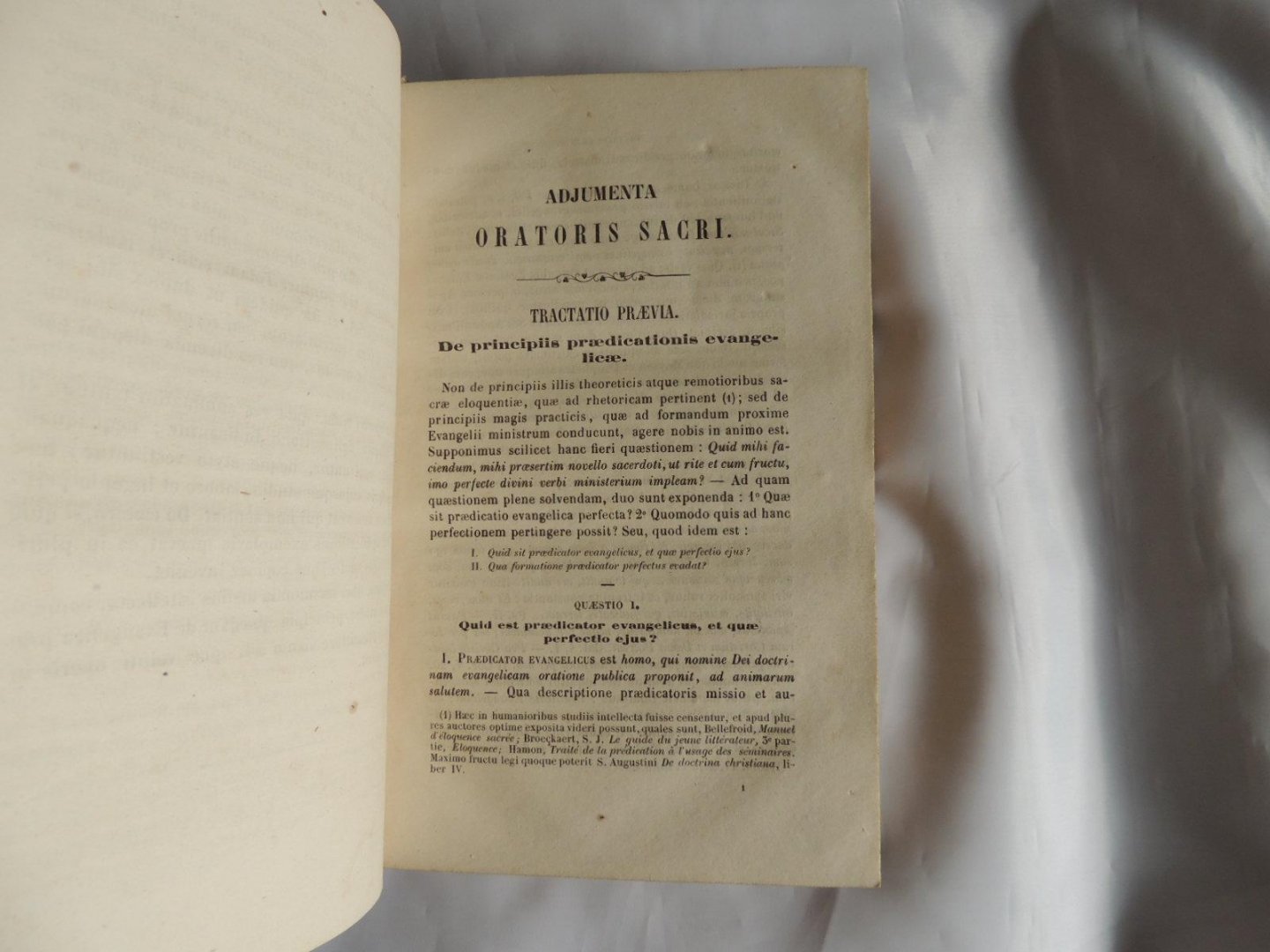 FRANCIS XAVIER SCHOUPPE - Adjumenta oratoris sacri, seu divisiones, sententiae et documenta : de iis christianae vitate veritatibus et officiis quae frequentius e sacro pulpito proponenda sunt