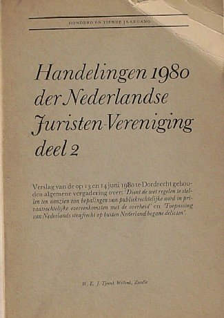 RED.- - Handelingen 1980 der Nederlandse Juristen-Vereniging.