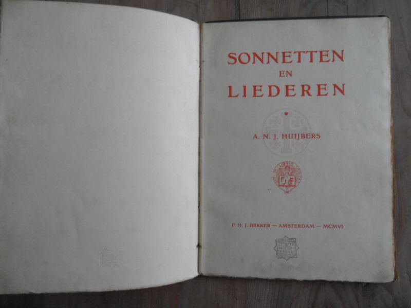 Huijbers, A.N.J. - Sonnetten en Liederen