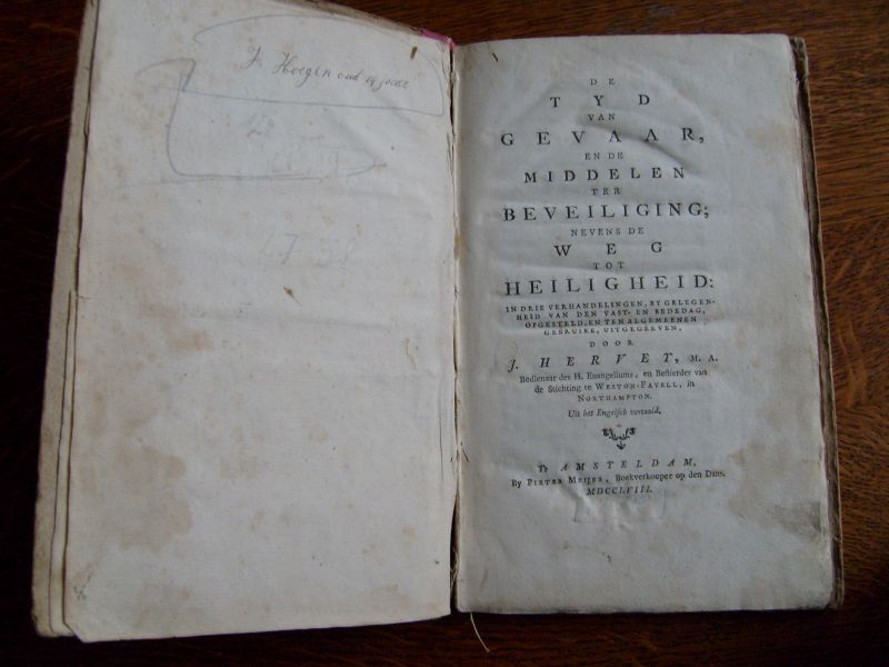 Hervet J. - De tyd van gevaar en de middelen ter beveiliging