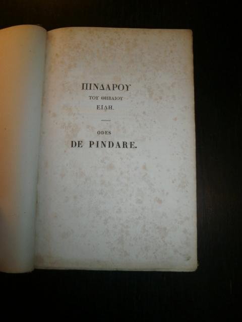 J. Al. Perrault-Maynand - Ode de Pindare. Néméennes