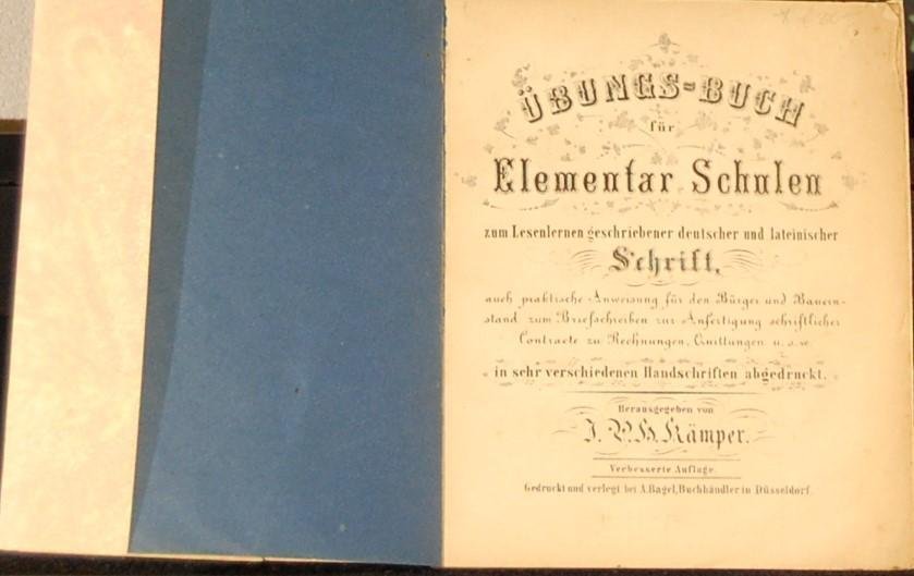 - - Ubungsbuch fur Elementar Schulen zum Lesenlernen geschriebener Deutscher und Lateinischer Schrift