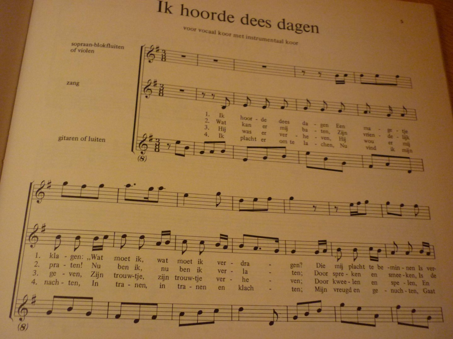 Tiggers; Piet en jan Mul - 23 Nederlandse Volksliederen; van begeleidingen voorzien en opnieuw getoonzet
