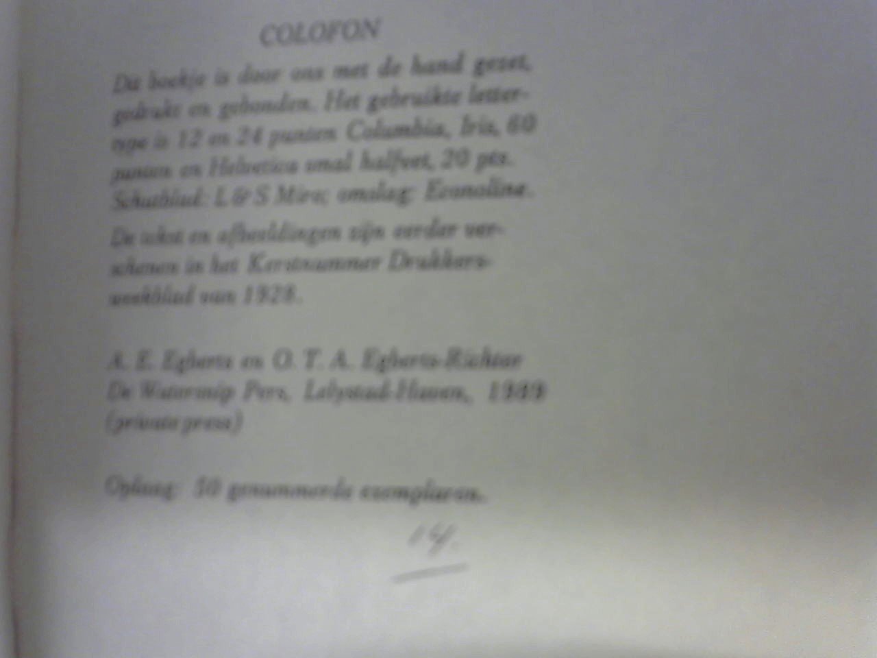 A.E. Egberts en O.T.A. Egberts-Richter - Boek en Prent in Japan / Iets over boek en prent in Japan