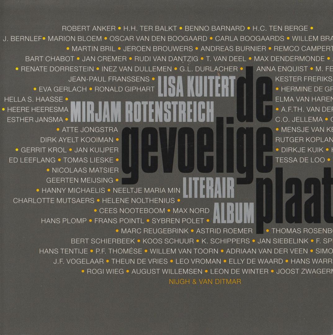 Kuitert, Lisa; Rotenstreich, Mirjam - De gevoelige plaat: literair album