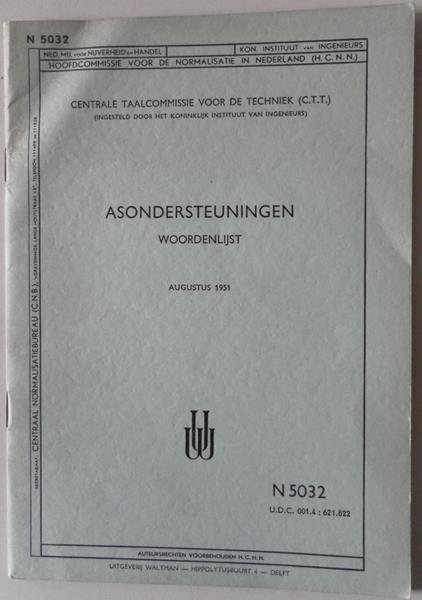  - Asondersteuningen woordenlijst N 5032