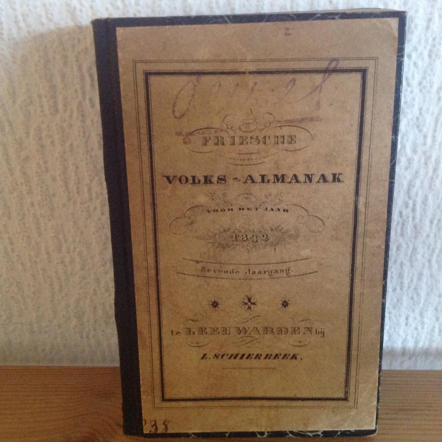  - Friesche Volksalmanak ,1842 ,zevende jaargang