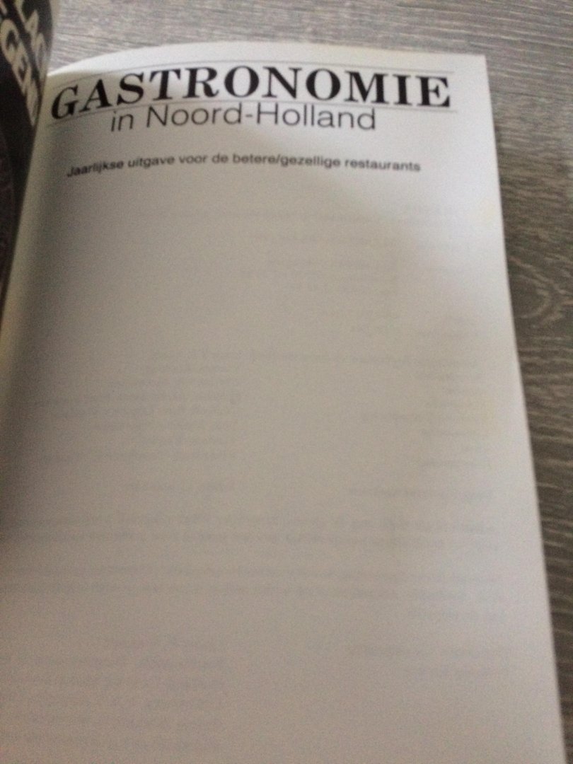 Moorselaar - Gastronomie in noord-holland / 89/90 / druk 1