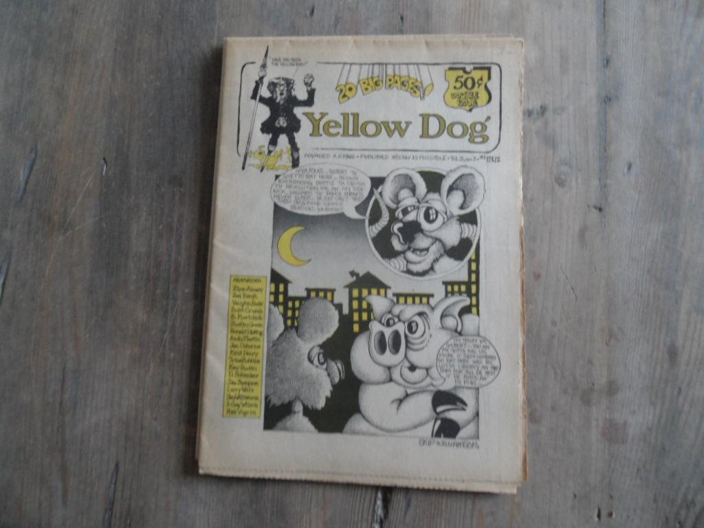 Red. Yellow Dog - Yellow Dog - comic magazine published weekly as possible - 3 vol. (vol. I issue 2/vol. 2 no.3 & a mixed N/E vol.)