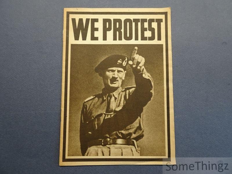 N/A. - 'Les soldats du front de combat anglo-américain'. - We protest.