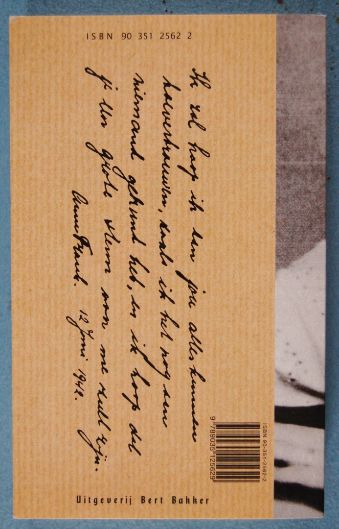 Frank, Anne - Het Achterhuis, Anne Frank / Dagboekbrieven 12 juni 1912 . 1 augustus 1944