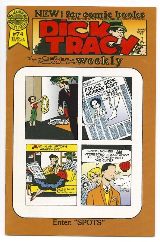 Gould, Chester - Dick Tracy Weekly No. 74