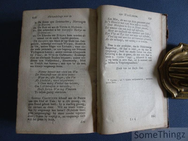 Theodorus van Gulpen. - Zinnebeeldige en zedekundige verhandeling over den aart en geneigheit van allerhande volkeren; beneffens geneeskundige aanmerkingen en eene korte chronologie van de ordens der monnikken, reformateurs en wysbegeerige protestanten onder de zinsp...