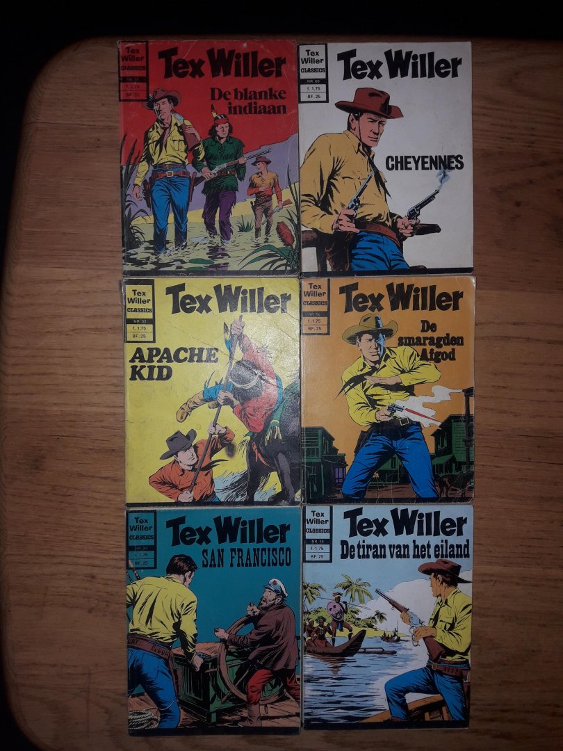 Bonelli, G. - Tex Willer Deel 44,46,53,56,58 en 60