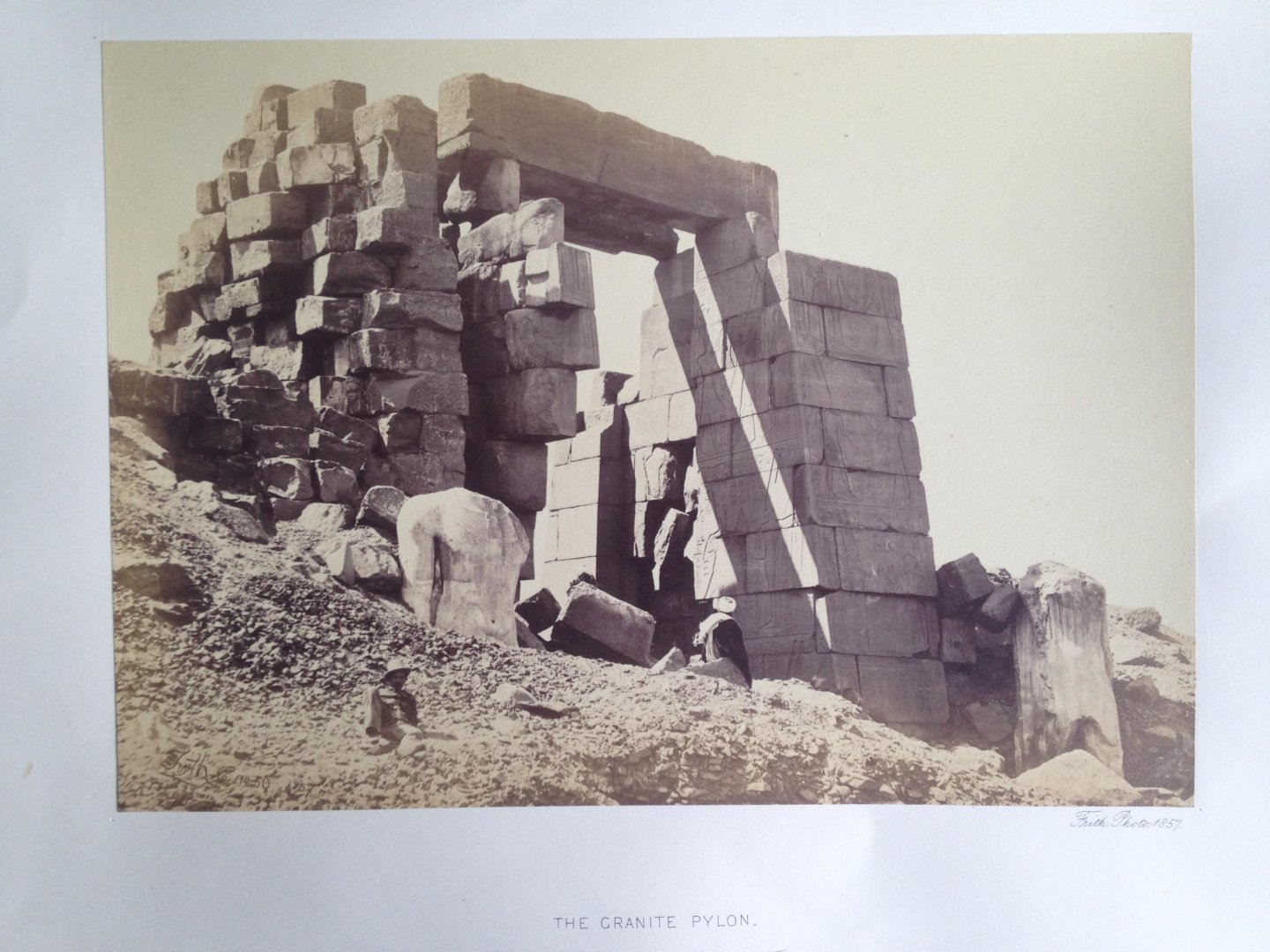 Frith, Francis - The Granite Pylon, Thebes, Series Egypt and Palestine