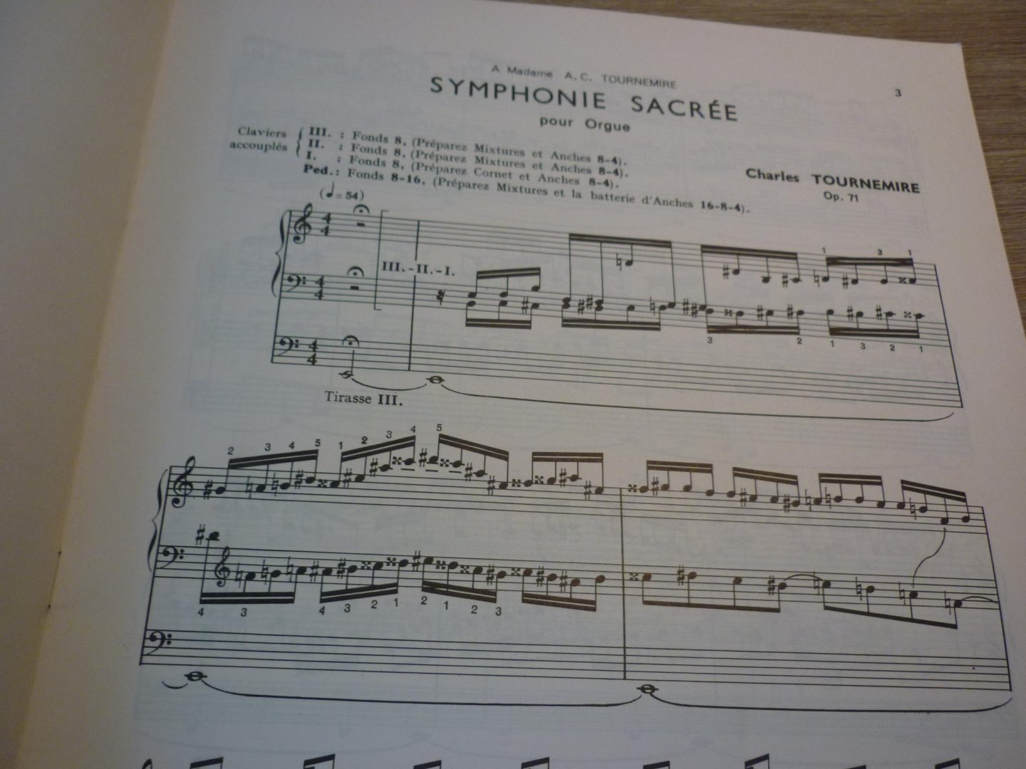 Tournemire; Charles (1870–1939) - Symphonie Sacrée pour orgue