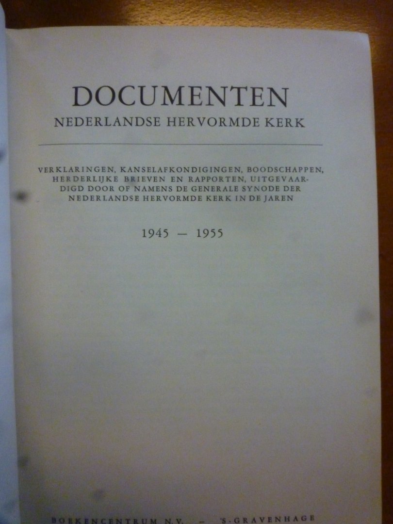 Landsman F.H. inleiding - Documenten Nederlandse Hervormde Kerk 1945-1955