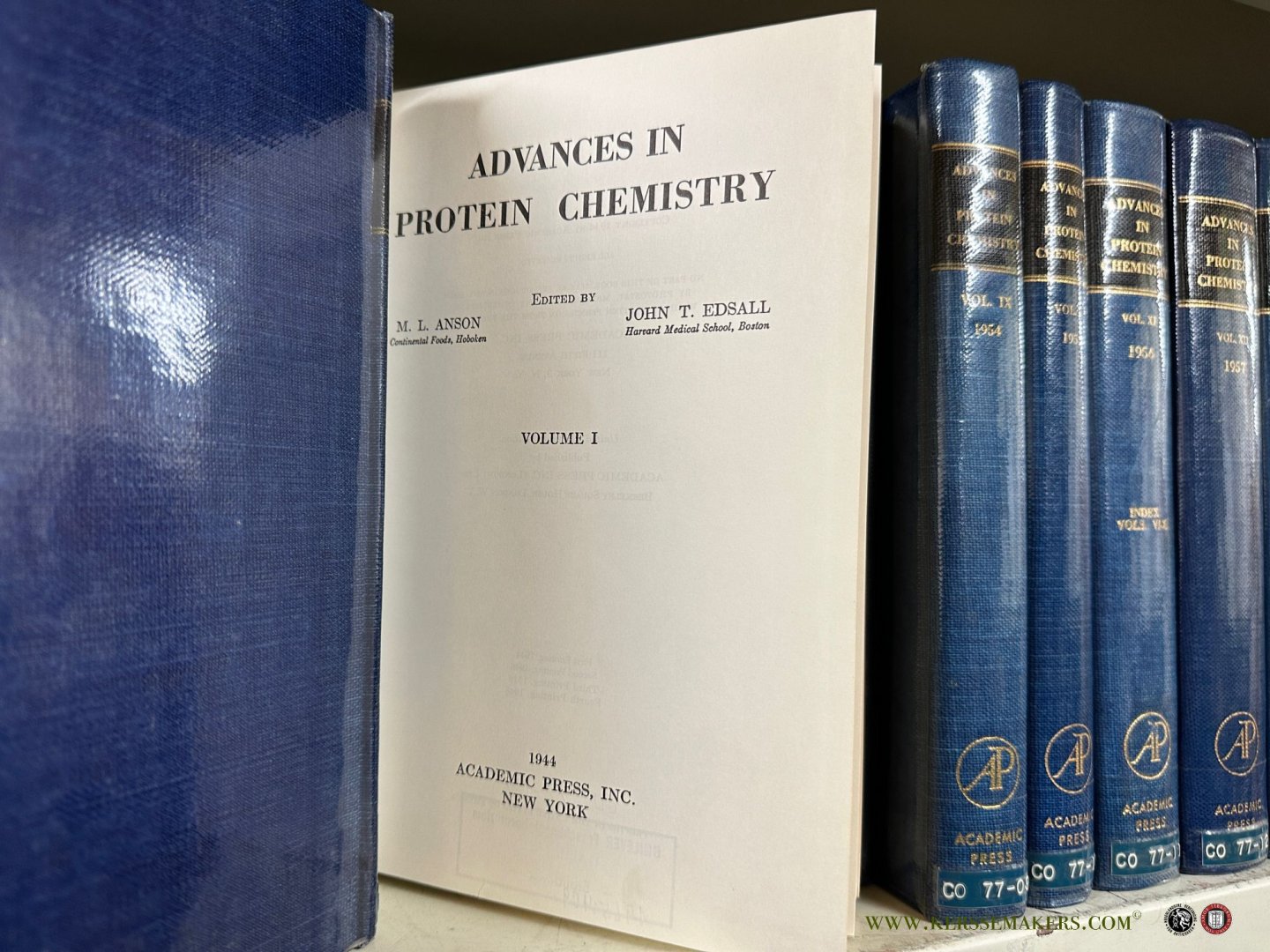 ANSON, M.L. , J.T. EDSALL , C.B. ANFINSEN et al. - Advances in protein chemistry.