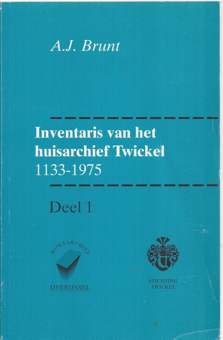 BRUNT, A.J. (Redactie) - Inventaris van het huisarchief Twickel 1133-1975 . [7 Delen, Complete Set].