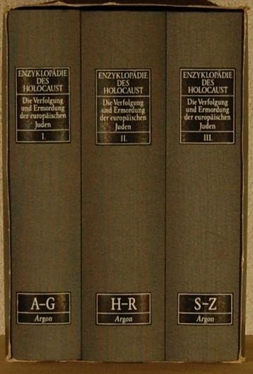 - - Enzyklopedie des Holocaust. Die Verfolgung und Ermordung der Europaischen Juden. 3 Volumes